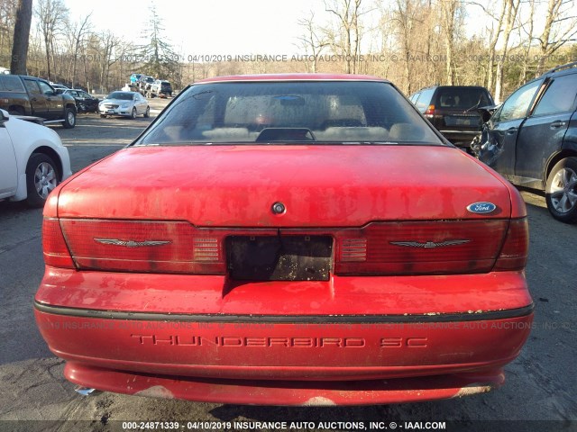 1FAPP64R9KH205087 - 1989 FORD THUNDERBIRD SUPER COUPE RED photo 8