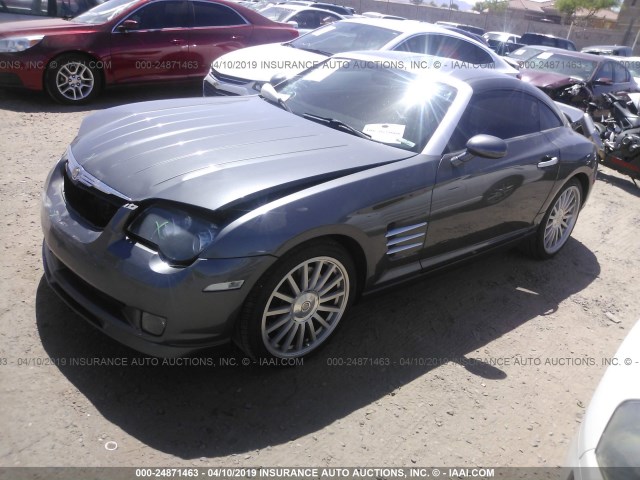 1C3AN79N05X056374 - 2005 CHRYSLER CROSSFIRE SRT-6 GRAY photo 2