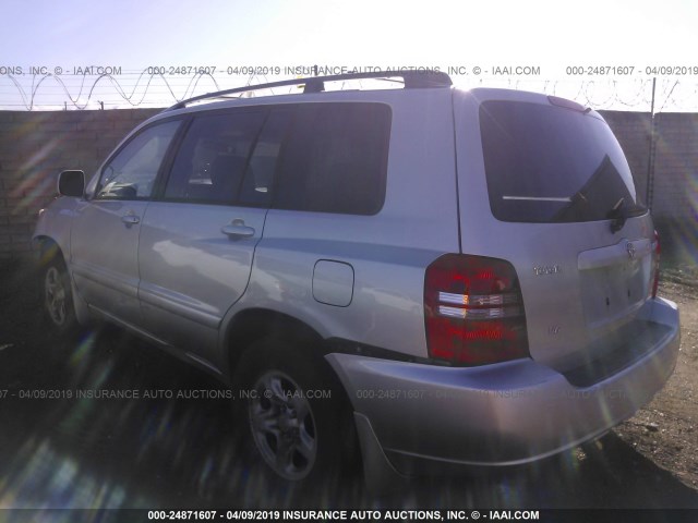 JTEGF21A030078049 - 2003 TOYOTA HIGHLANDER LIMITED SILVER photo 3