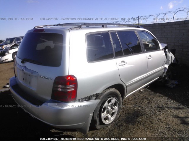 JTEGF21A030078049 - 2003 TOYOTA HIGHLANDER LIMITED SILVER photo 4