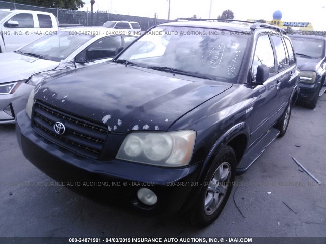 JTEGF21A220039493 - 2002 TOYOTA HIGHLANDER LIMITED BLACK photo 2