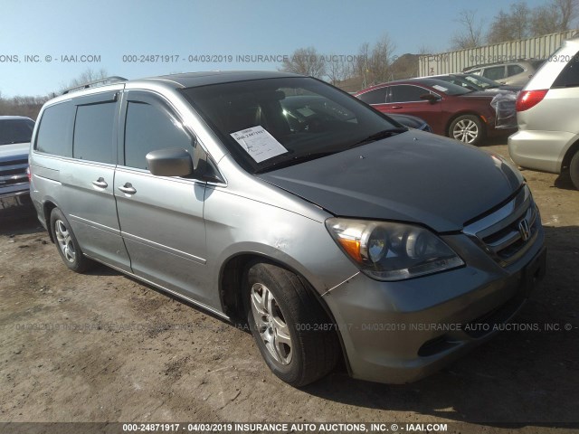 5FNRL38655B080770 - 2005 HONDA ODYSSEY EXL GRAY photo 1