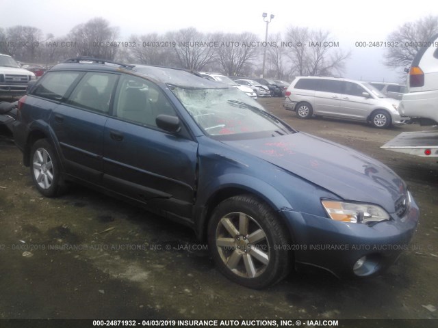 4S4BP61C667336439 - 2006 SUBARU LEGACY OUTBACK 2.5I BLUE photo 1