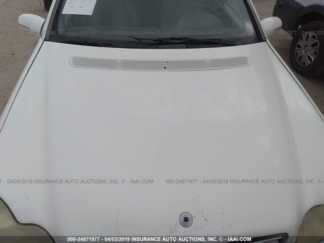 WDBRF61J22F233344 - 2002 MERCEDES-BENZ C 240 WHITE photo 10