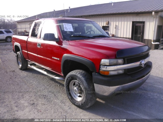 1GCHC29UX1E104737 - 2001 CHEVROLET SILVERADO C2500 HEAVY DUTY RED photo 1