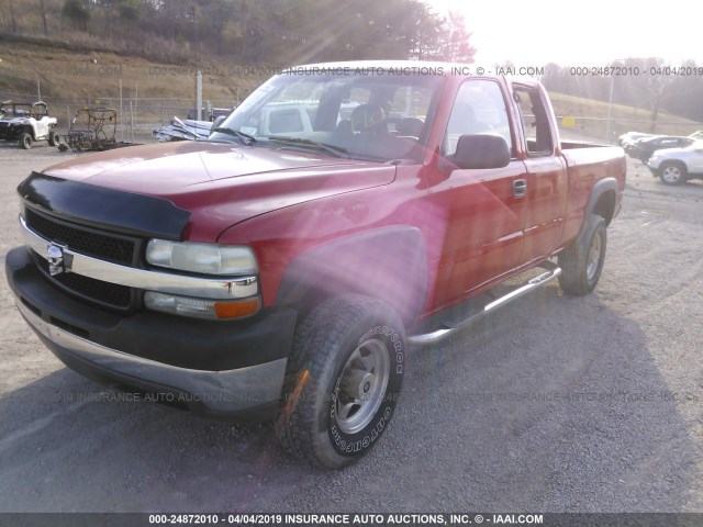 1GCHC29UX1E104737 - 2001 CHEVROLET SILVERADO C2500 HEAVY DUTY RED photo 2