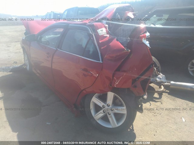 4T1BF1FK3EU868138 - 2014 TOYOTA CAMRY L/SE/LE/XLE 红色 照片 3