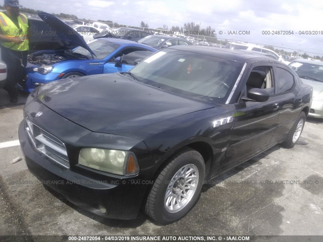 2B3KA43GX6H132579 - 2006 DODGE CHARGER SE/SXT BLACK photo 2