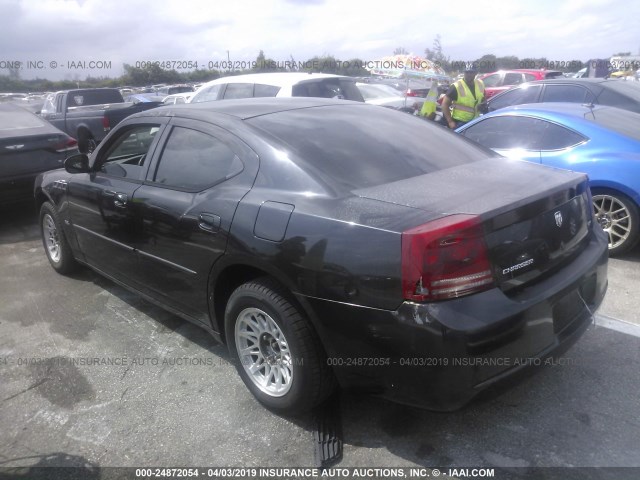 2B3KA43GX6H132579 - 2006 DODGE CHARGER SE/SXT BLACK photo 3