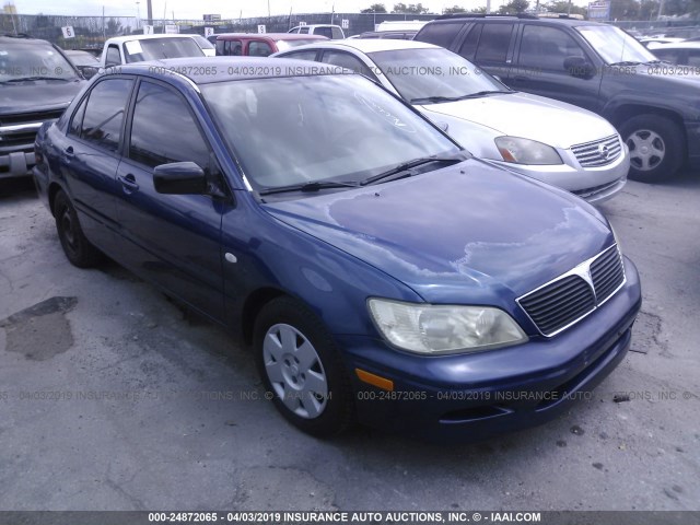 JA3AJ26E82U033645 - 2002 MITSUBISHI LANCER ES BLUE photo 1