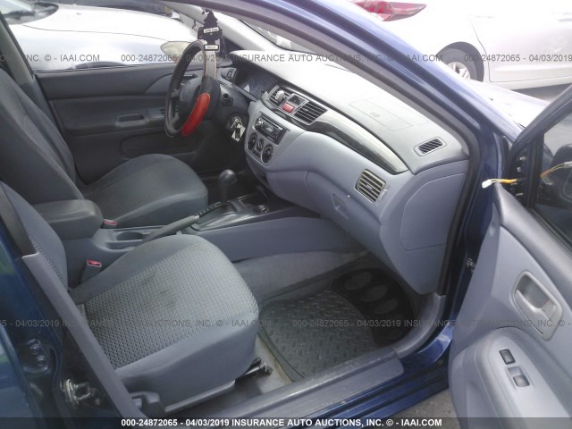 JA3AJ26E82U033645 - 2002 MITSUBISHI LANCER ES BLUE photo 5