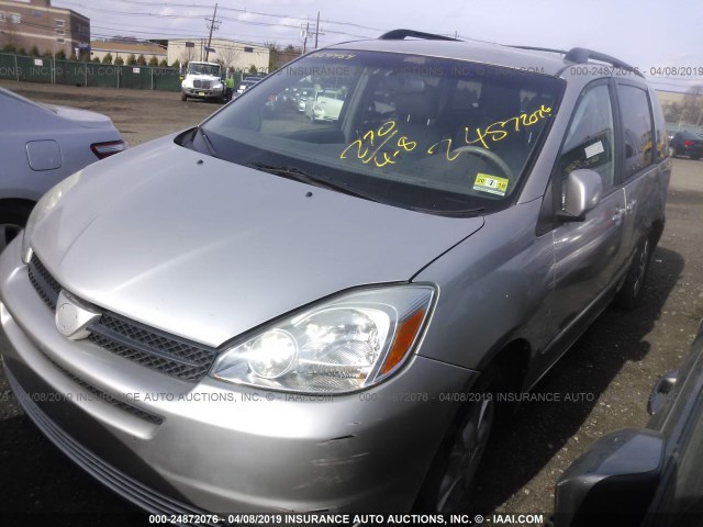 5TDZA22C24S044396 - 2004 TOYOTA SIENNA XLE/XLE LIMITED GRAY photo 2