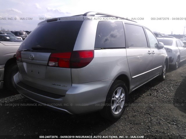 5TDZA22C24S044396 - 2004 TOYOTA SIENNA XLE/XLE LIMITED GRAY photo 4