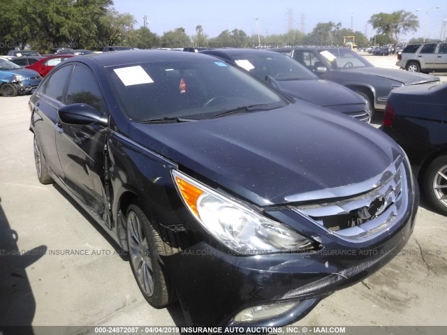 5NPEC4AC7BH270183 - 2011 HYUNDAI SONATA SE/LIMITED BLUE photo 1