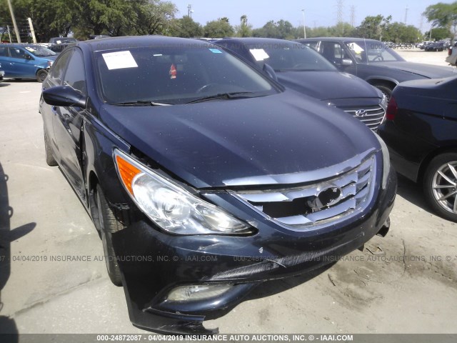 5NPEC4AC7BH270183 - 2011 HYUNDAI SONATA SE/LIMITED BLUE photo 6