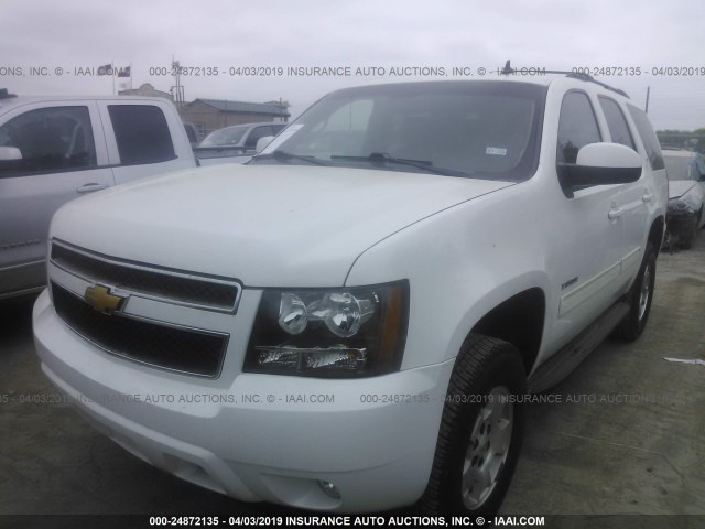 1GNSKBE0XER238407 - 2014 CHEVROLET TAHOE K1500 LT WHITE photo 2