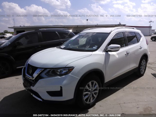 KNMAT2MT0KP518986 - 2019 NISSAN ROGUE S/SV WHITE photo 2