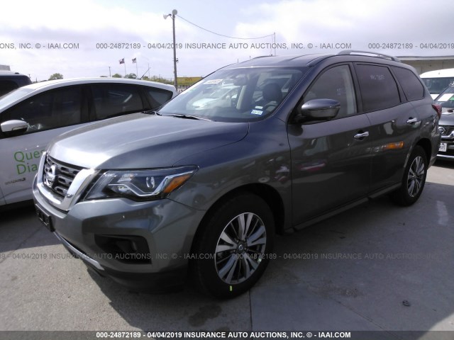5N1DR2MN6KC617702 - 2019 NISSAN PATHFINDER GRAY photo 2