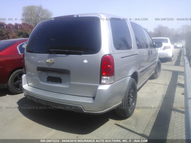 1GNDV23L76D120553 - 2006 CHEVROLET UPLANDER LS SILVER photo 4