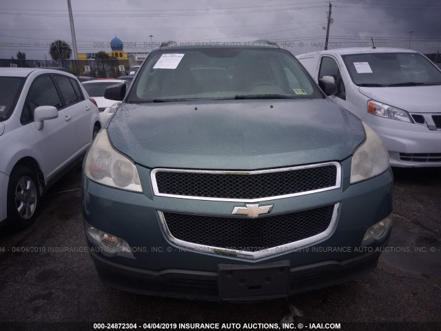 1GNER13D19S143936 - 2009 CHEVROLET TRAVERSE LS TURQUOISE photo 6