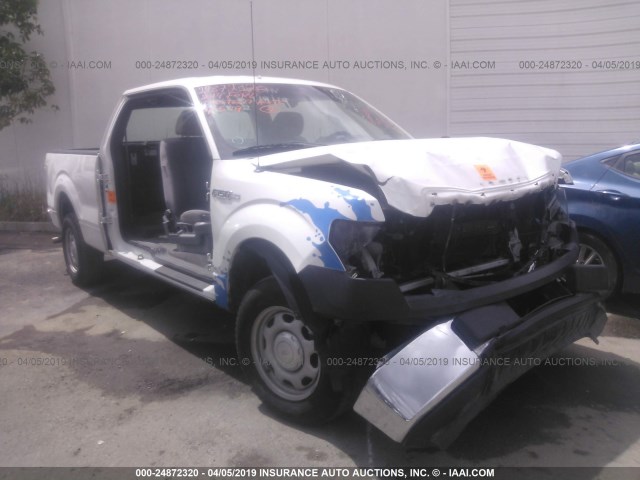 1FTEX1CM0EFA19027 - 2014 FORD F150 SUPER CAB WHITE photo 1