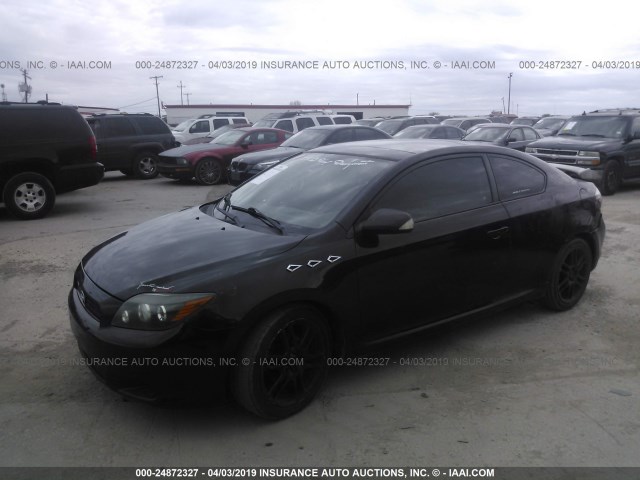 JTKDE167980237930 - 2008 TOYOTA SCION TC BLACK photo 2