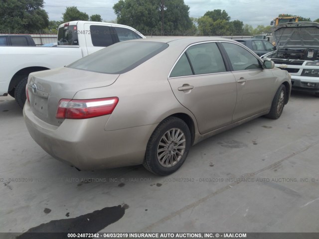 4T1BE46K17U707570 - 2007 TOYOTA CAMRY NEW GENERAT CE/LE/XLE/SE BEIGE photo 4