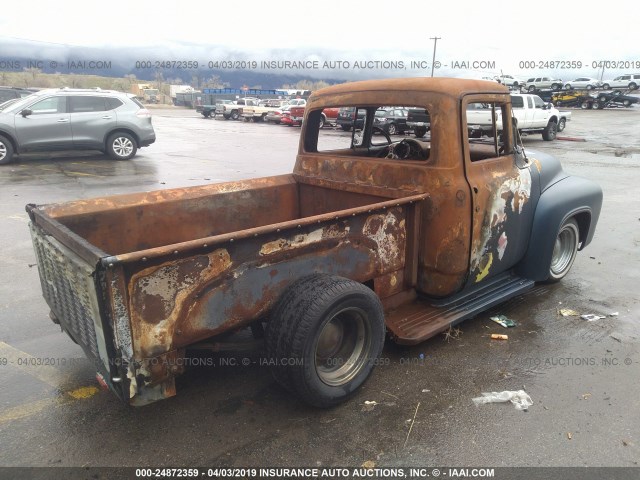 F10V6R40304 - 1956 FORD TRUCK BLUE photo 4