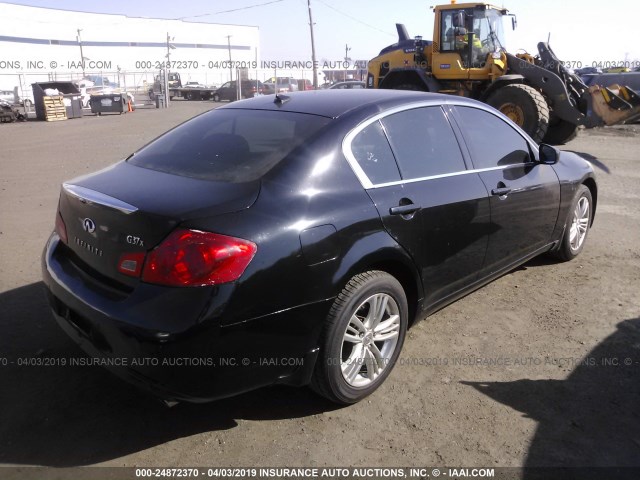 JN1CV6AR1DM768733 - 2013 INFINITI G37 BLACK photo 4