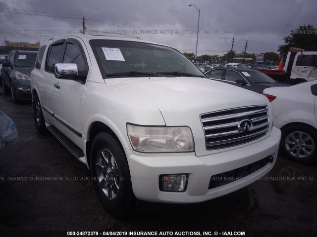 5N3AA08A76N804261 - 2006 INFINITI QX56 WHITE photo 1