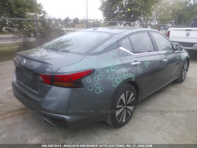 1N4BL4EV6KC175422 - 2019 NISSAN ALTIMA SL GRAY photo 4