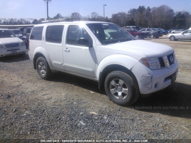 5N1AR18WX6C642866 - 2006 NISSAN PATHFINDER LE/SE/XE WHITE photo 1