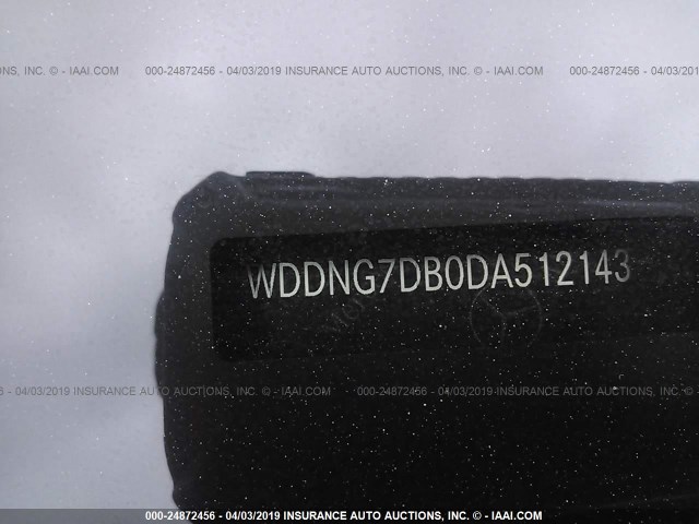 WDDNG7DB0DA512143 - 2013 MERCEDES-BENZ S 550 BLACK photo 9