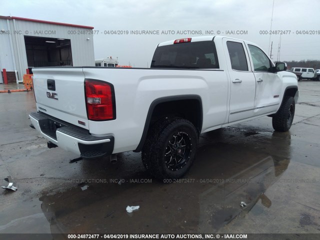 1GTV2VEC9FZ420828 - 2015 GMC SIERRA K1500 SLT WHITE photo 4