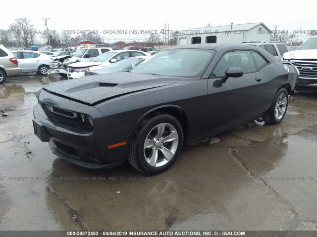 2C3CDZAG7JH245879 - 2018 DODGE CHALLENGER SXT GRAY photo 2