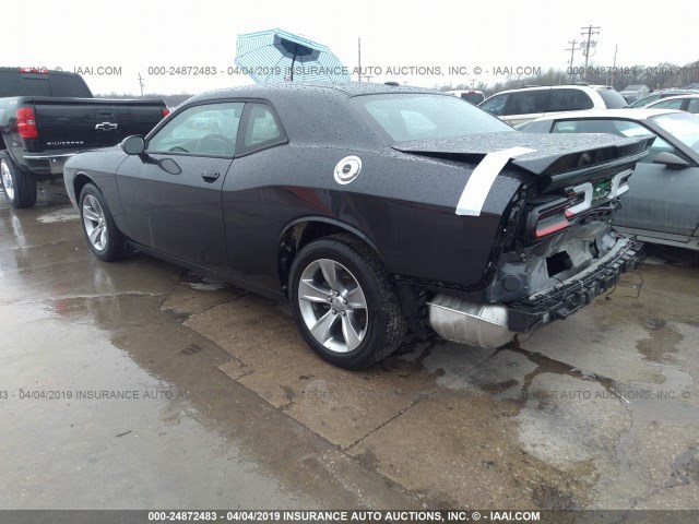 2C3CDZAG7JH245879 - 2018 DODGE CHALLENGER SXT GRAY photo 3