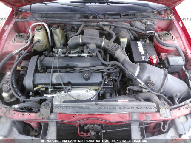 3FAFP11331R163480 - 2001 FORD ESCORT ZX2 RED photo 10