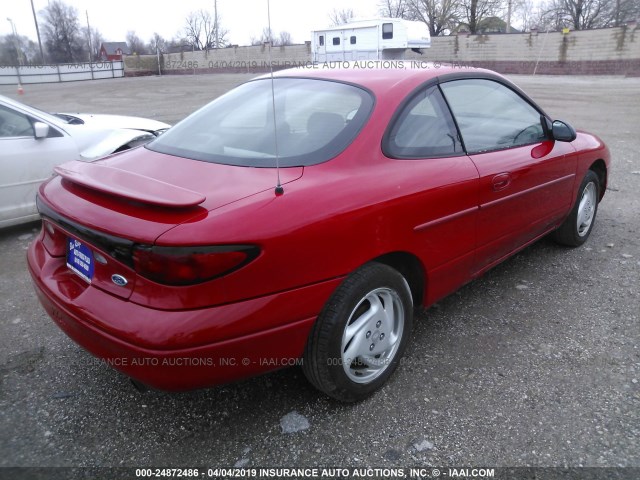 3FAFP11331R163480 - 2001 FORD ESCORT ZX2 RED photo 4