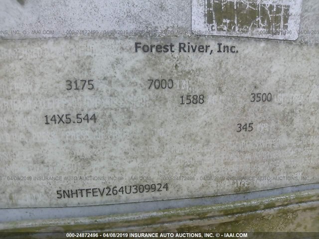 5NHTFEV264U309924 - 2004 FOREST RIVER ENCLOSED CARGO  未知 照片 9