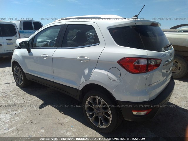 MAJ3S2KE2KC253341 - 2019 FORD ECOSPORT TITANIUM WHITE photo 3