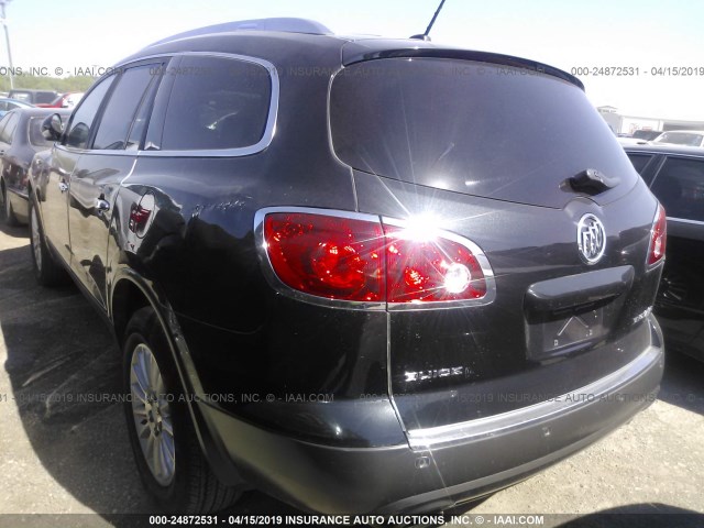 5GAER23728J246376 - 2008 BUICK ENCLAVE CXL BLACK photo 3