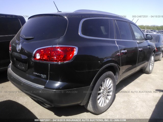 5GAER23728J246376 - 2008 BUICK ENCLAVE CXL BLACK photo 4