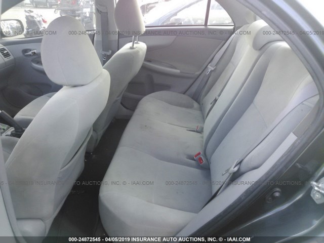 1NXBU4EE0AZ271574 - 2010 TOYOTA COROLLA S/LE/XLE GRAY photo 8