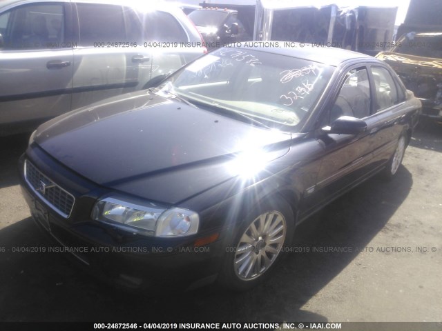 YV1TH592661444259 - 2006 VOLVO S80 2.5T BLACK photo 2