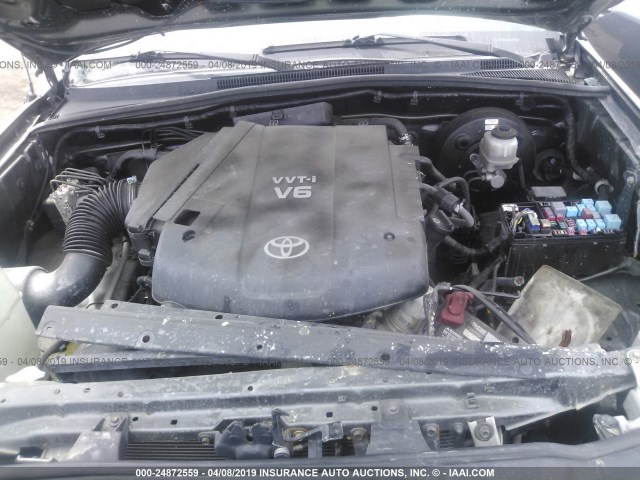 3TMJU62N39M087309 - 2009 TOYOTA TACOMA DOUBLE CAB PRERUNNER GRAY photo 10