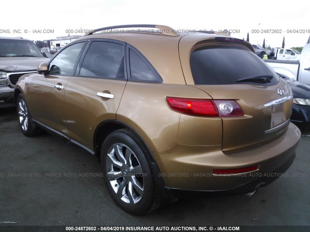 JNRAS08W54X202093 - 2004 INFINITI FX35 GOLD photo 3