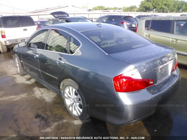 JNKBY01EX8M500178 - 2008 INFINITI M45 SPORT ნაცრისფერი ფოტო 3