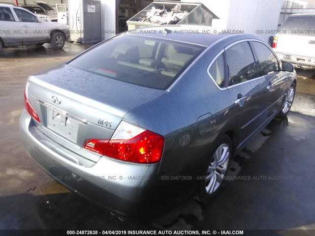 JNKBY01EX8M500178 - 2008 INFINITI M45 SPORT ნაცრისფერი ფოტო 4