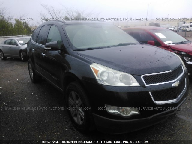 1GNER23D49S128272 - 2009 CHEVROLET TRAVERSE LT BLACK photo 1