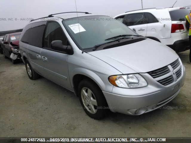 2D4GP44L06R868118 - 2006 DODGE GRAND CARAVAN SXT SILVER photo 1